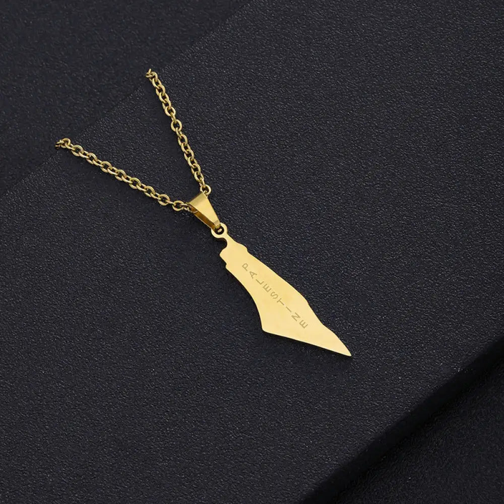 Palestine Map Pendant 1 Style Accessories