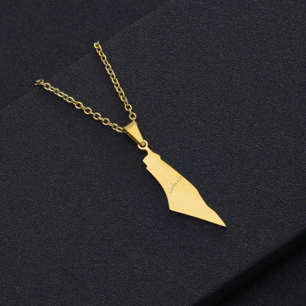 Palestine Map Pendant 3 Style Accessories