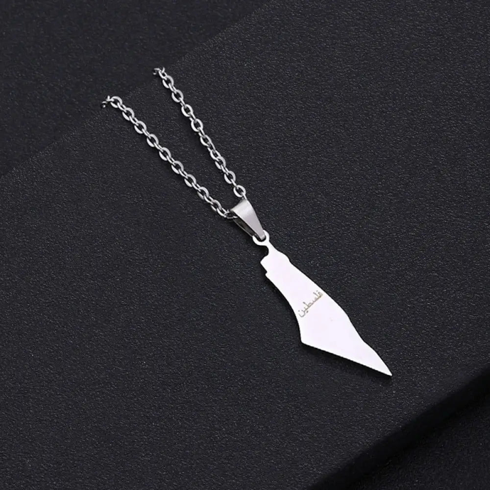 Palestine Map Pendant 4 Style Accessories