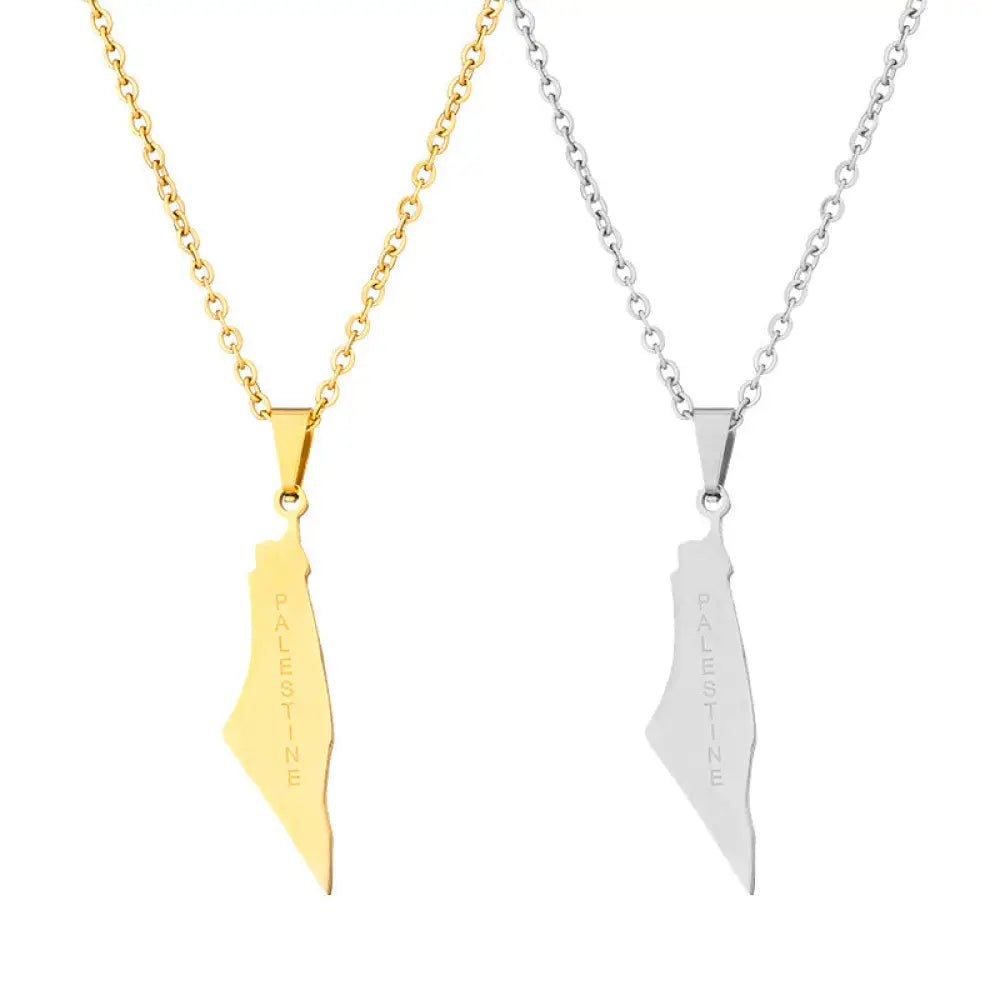 Palestine Map Pendant Accessories