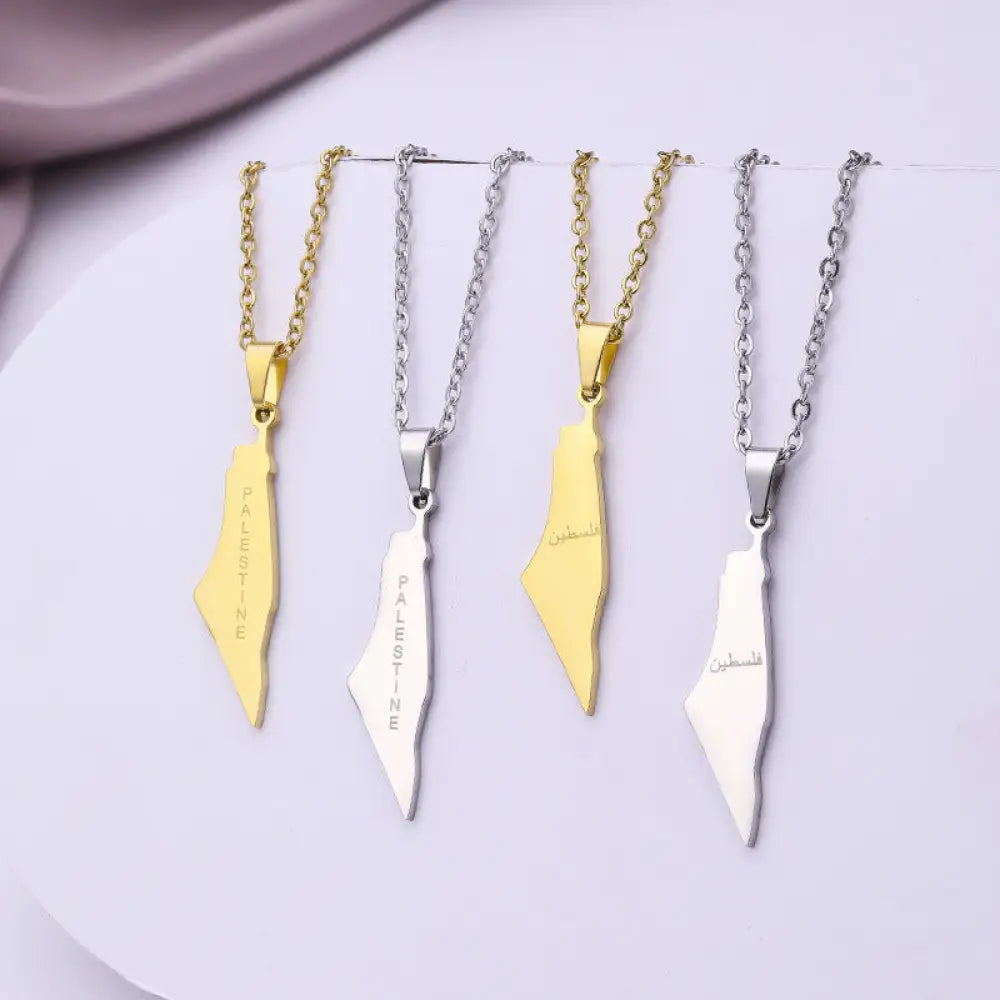 Palestine Map Pendant Accessories