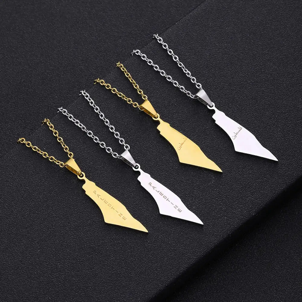 Palestine Map Pendant Accessories