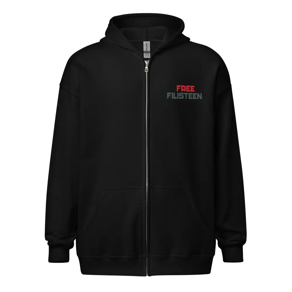 Unisex Heavy Blend Zip Hoodie Black / S