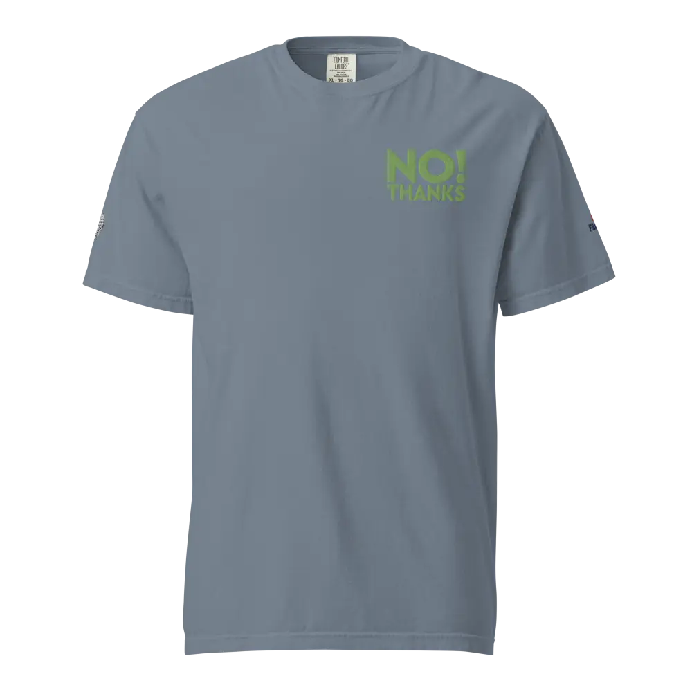 Unisex heavyweight No Thanks t-shirt