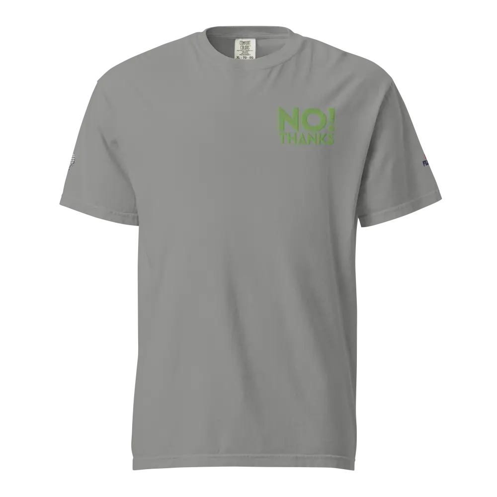 Unisex heavyweight No Thanks t-shirt