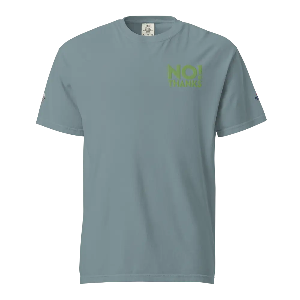 Unisex heavyweight No Thanks t-shirt