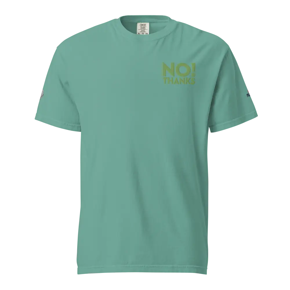 Unisex heavyweight No Thanks t-shirt