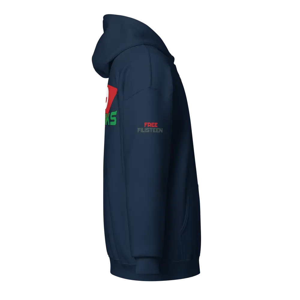 Unisex PALESTINE HEART heavy blend zip hoodie